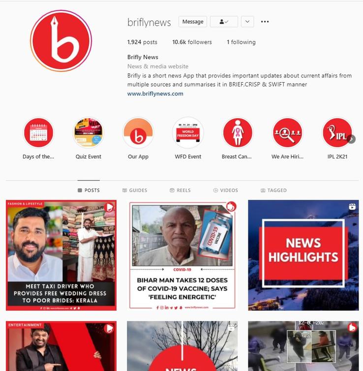 Instagram Page 
